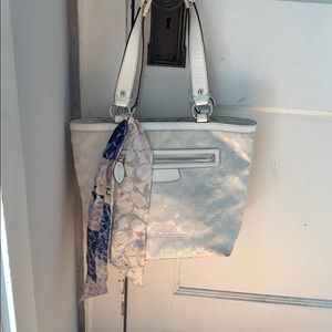 White coach purse